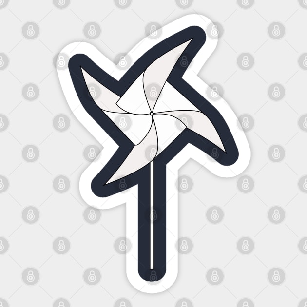 A paper folding windmill Sticker by gegogneto